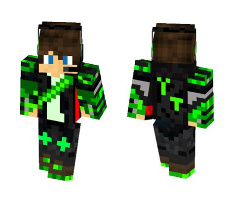 Download Green Youtuber Boy Minecraft Skin For Free