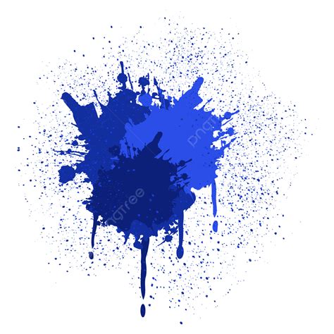 Blue Ink Splash Vector Hd Png Images Blue Ink Vector Ink Blue Ink