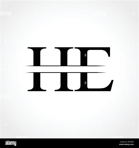 H E Logo Stock Vector Images Alamy