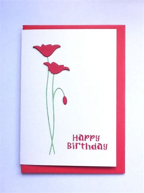 Memory Box Poppy Birthday Card Birthday Cards Happy Birthday Memory