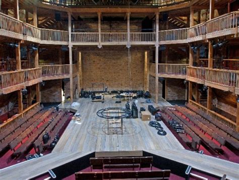 Thrust Stage Of The Swan Theatre From Circle Level Royal Shakespeare