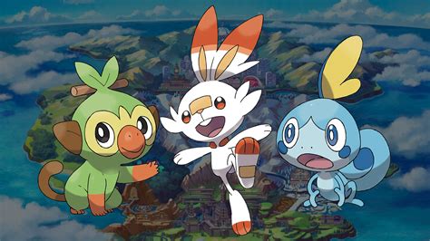 Pokemon Sword and Shield Starters Wallpapers | Cat with Monocle
