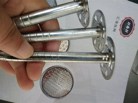 Galvanized Steel Or Ss Rock Wool Insulation Anchor Pins With 35mm