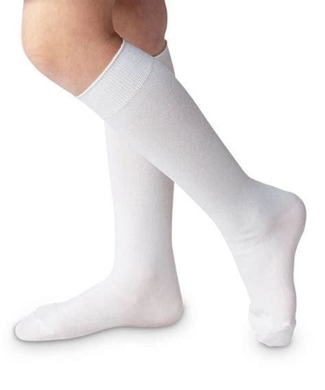 36 Units Of Girls White Knee Highs Uniform Socks White 6 8 Girls Knee Highs At