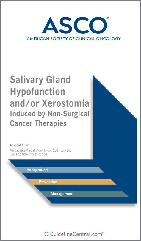 Salivary Gland Hypofunction Andor Xerostomia Guidelines Pocket Guide