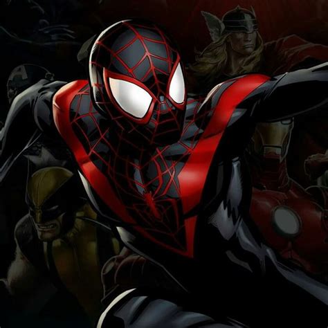 Miles Morales Ultimate Spider Man Avengers Alliance Black