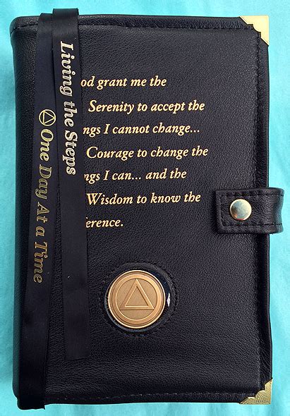 Leather Bound Alcoholics Anonymous Aa Big Book Cover