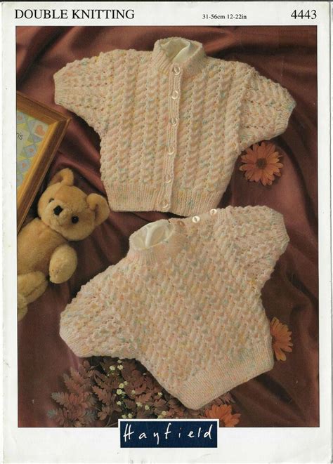 9 easy baby sweater free knitting patterns. Baby & Toddler Sweater & Cardigan Hayfield 4443 knitting ...
