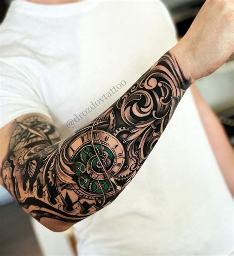 Maybe you would like to learn more about one of these? Spiral Clock & Filigree - Half Sleeve Tattoos | decorhome