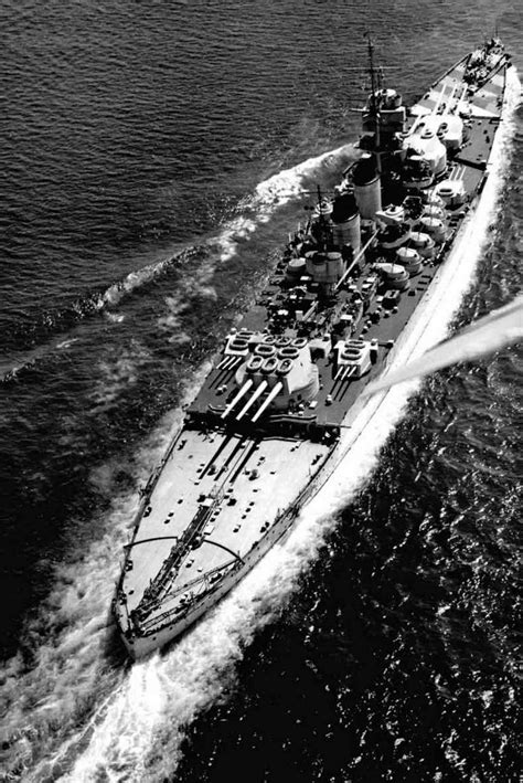 Aerial View Of Italian Battleship Littorio Late Summer 1940 761 X
