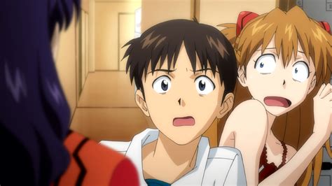 Image Shinji And Asuka Rebuild 01png Evangelion Fandom Powered By Wikia