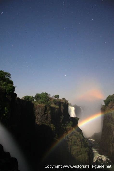 Lunar Rainbow Victoria Falls Zambia Victoria Falls Places Around