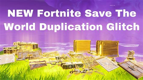New Duplication Glitch Fortnite Save The World Duplication Glitch