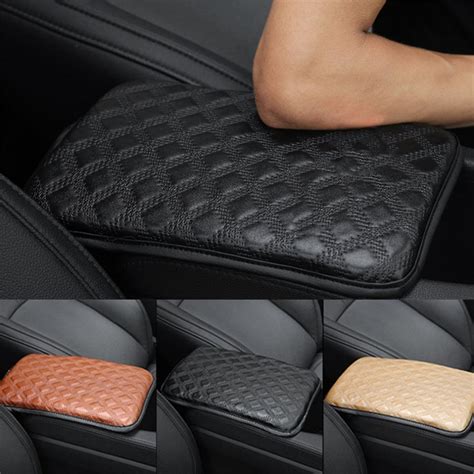 Car Center Console Box Cushion Pads Armrests Cover Fix With Rubber Bands 30 21cm Ebay