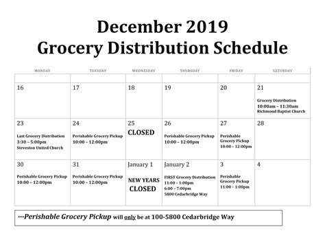 Connecticut food bank is committed to providing nutritious food to people in need. 2019 Holiday Grocery Distribution Schedule-1 | Richmond ...