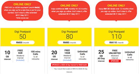For example, a supplementary line user of the digi postpaid 120 plan will receive the same 40 gb data quota and unlimited calls as the principal line. Sign Up Digi Postpaid Plans Online FREE RM30 Gift Vouchers ...