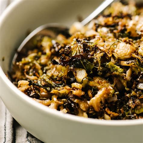 Super Crispy Shaved Brussels Sprouts Our Salty Kitchen