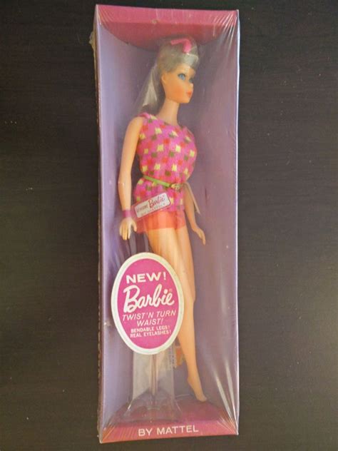 1968 Vintage Barbie Twist N Turn Tnt Ash Blonde Nib Nrfb Vintage Barbie Barbie Barbie