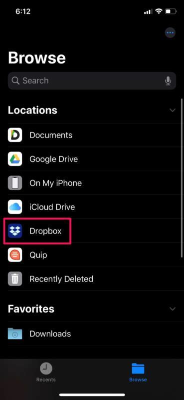 How To Access And Edit Dropbox Files From Iphone And Ipad