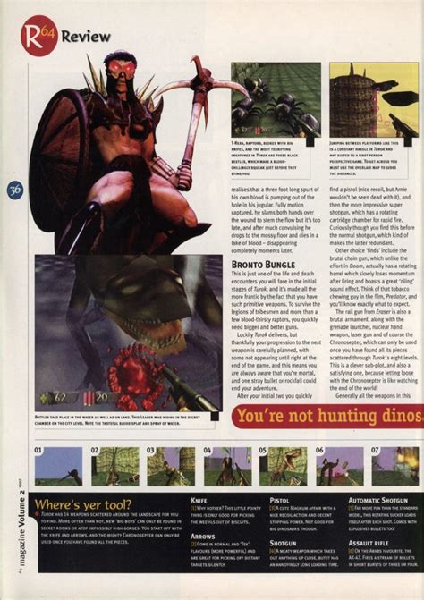 Nintendo64EVER The Tests Of Turok Dinosaur Hunter Game On Nintendo 64