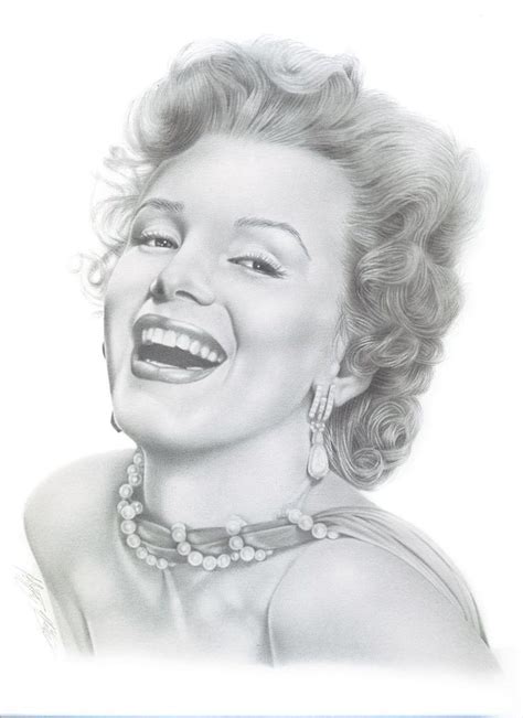 Marilyn Monroe By BigLojzus Pencil Drawing This Image First
