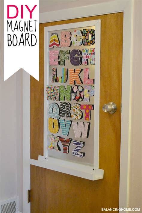 Big Girl Room Doors And Diy Magnet Board Balancing Home