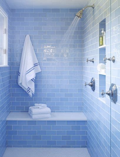Check out our blue bathroom tile selection for the very best in unique or custom, handmade pieces from our home & living shops. Sky Blue Glass Subway Tile | Blue bathroom tile, Blue ...