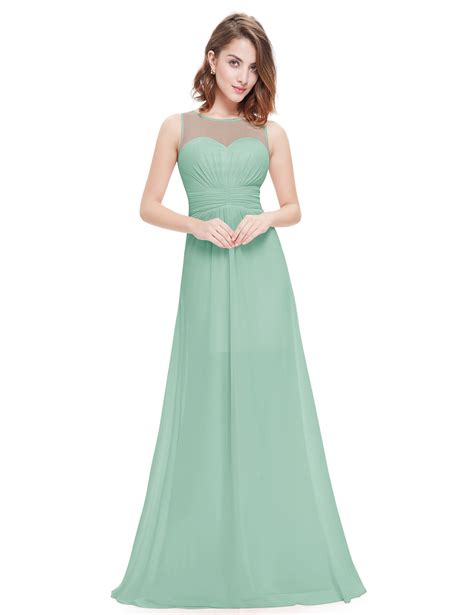 Sage Green Sweetheart Sheer Lace Bridesmaid Dress Long Budget