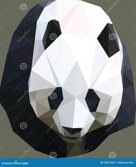 Poly Panda Stock Illustration Illustration Of Polystyle 72621353