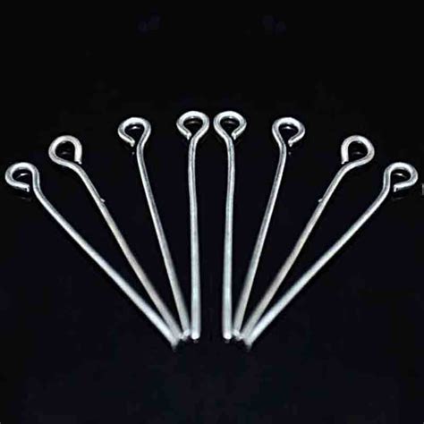 Buy 100pcslot Silver Tone Stainless Steel Eye Pin