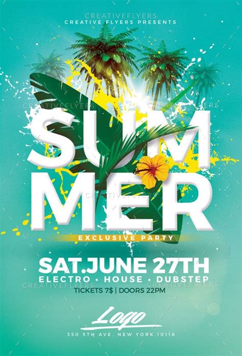Download Summer Party Psd Templates Creativeflyers Vrogue