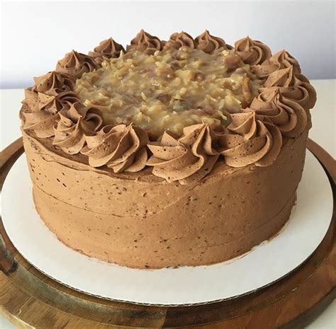 The sticky, sweet, ultra rich frosting is the best part of the cake. Homemade German Chocolate Cake