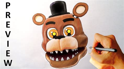 How To Draw Adventure Nightmare Freddy From Fnaf World Drawing Lesson