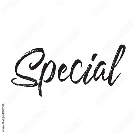 Special Text Design Vector Calligraphy Typography Poster Stock