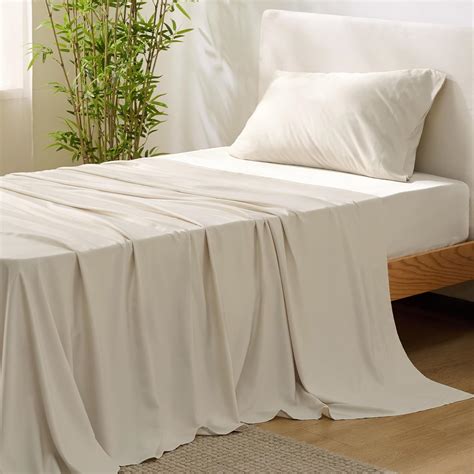 Bedsure Twin Xl Sheet Set Dorm Bedding Rayon Derived From