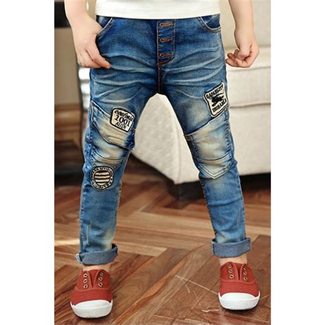 Unomatch Kids Boys Slim Fit Denim Blue Jeans