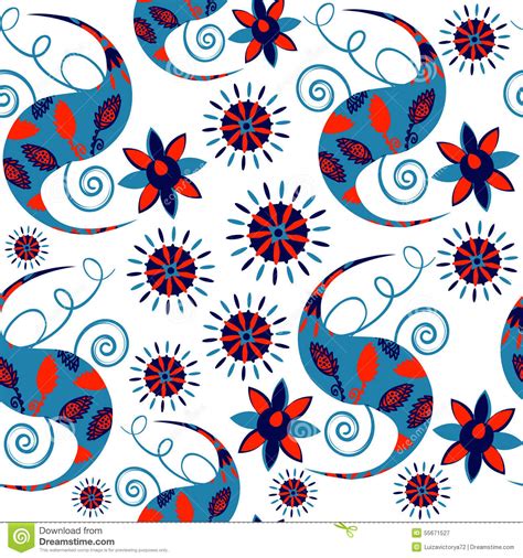Oriental Asian Seamless Pattern Paisley And Seamless Pattern In Stock