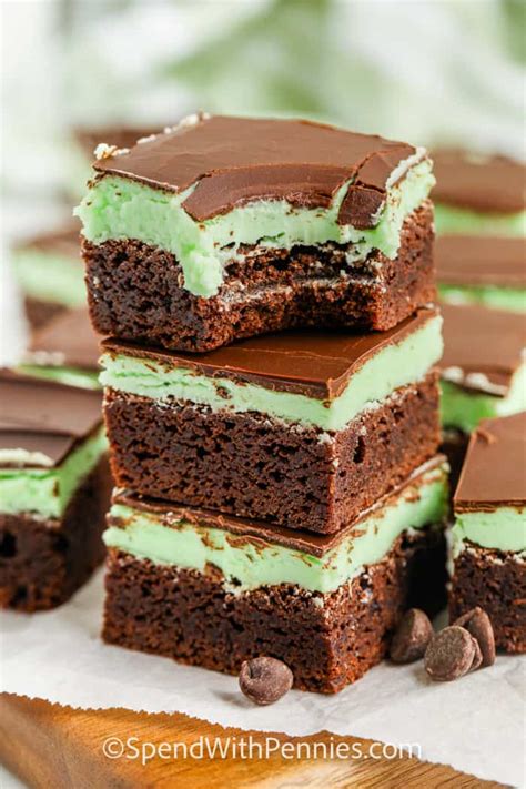 Chocolate Mint Brownies Spend With Pennies