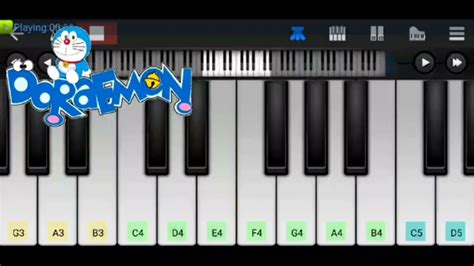 Doremon Music Theme Mobile Piano Version Youtube