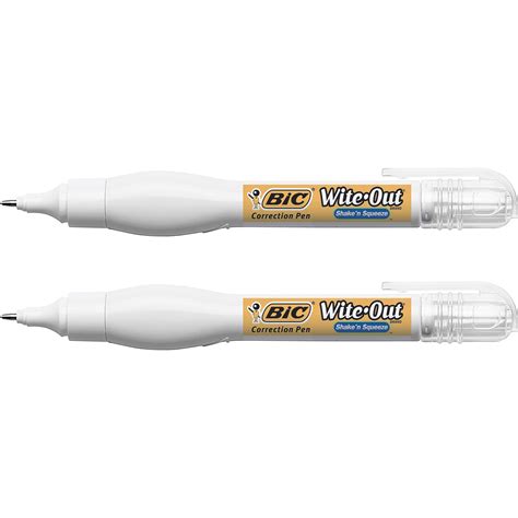Wite Out Shake N Squeeze Correction Pen 8 Ml Fast Drying 2 Pack