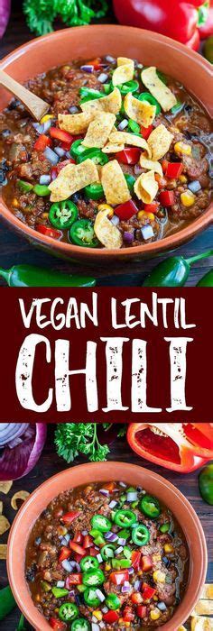 These are low carb and high flavor! Vegan Lentil Chili | Recipe | Food, Lentils, Food inspiration