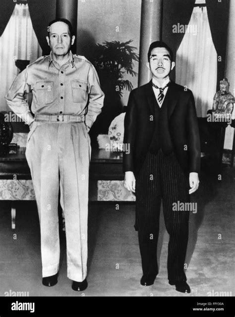 Hirohito And Macarthur Nhirohito Emperor Of Japan 1926 1989