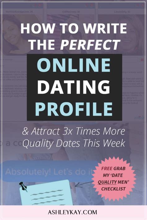 How can you keep this from happening to you? How to Write The Perfect Online Dating Profile & Attract ...
