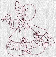We're busy adding items from the 1000's of cross stitch leaflets and booklets in our storeroom. Free Embroidery Sunbonnet Sue Pattern | Sunbonnet Sue Down ...