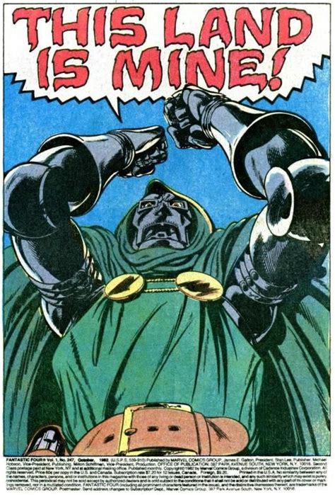 Doctor Doom By John Byrne Comic Books Art Marvel Comics Comic Book Artists