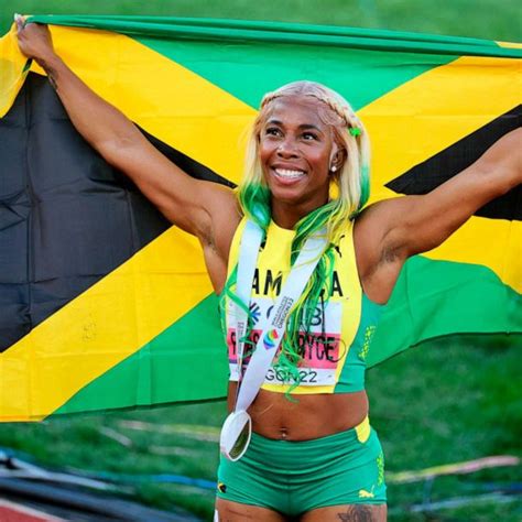 olympian shelly ann fraser pryce dominates at son s sports day abc news