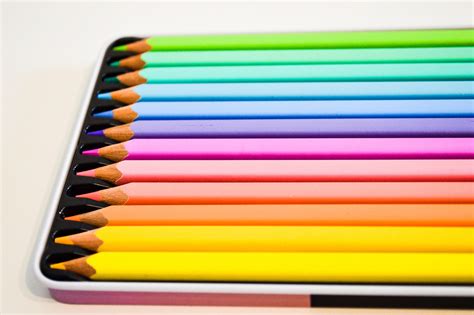 Pastel Coloured Pencils Set 12 Pencils Etsy