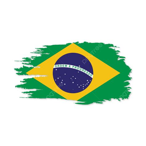 Diseño De La Bandera De Brasil En Estilo Vectorial Png Brasil Bandera De Brasil Bandera