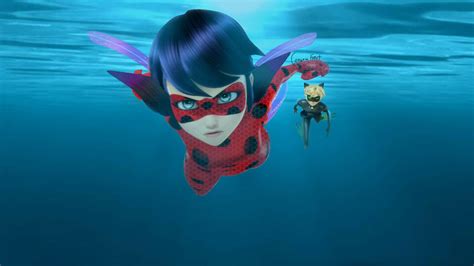 Ladybug And Chat Noir With Underwater Suit Edit By Ceewewfrost12 On
