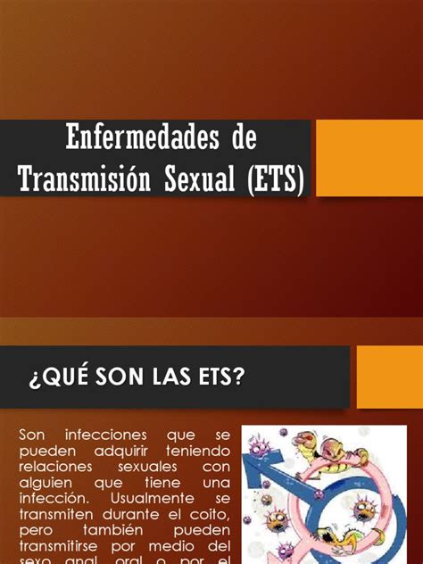 Enfermedades De Transmisión Sexual Ets Pdf Infección Transmitida Sexualmente Vih Sida